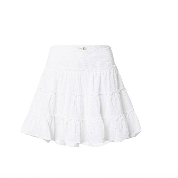 American Eagle - AE High-Waisted Tiered Mini Skirt - White - Small - Worn 1 Time - Picture 3 of 11